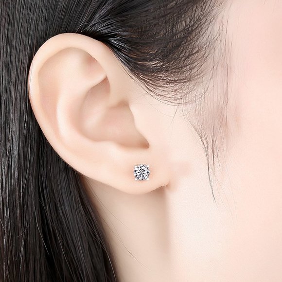 1 Carats Moissanite Stud Earrings- Ideal Gift For Her - Picture 4 of 4